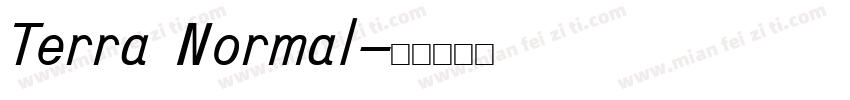 Terra Normal字体转换
